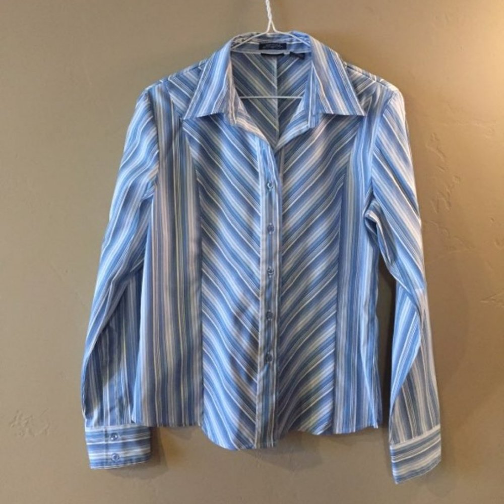 DCC Missy striped blouse size M